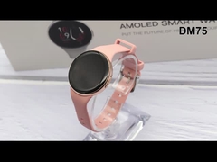DM75 Frauengesundheit Smart Watch IP68 Wasserdicht Weibliche Smartwatch AMOLED Bildschirm