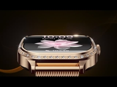 MK88 Ladies Diamant Smart Watch Gesundheitsmonitor BT Anruf Blut Sauerstoff Smartwatch IP68 wasserdicht