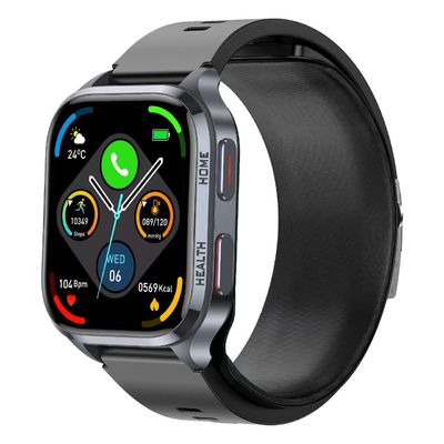 S18 Gesundheit Smart Watch 2,01 Zoll IPS Bildschirm Luftpumpe Körpertemperatur Blut Sauerstoff