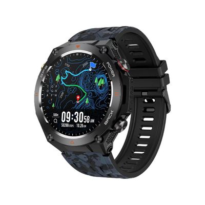 KC82 Sport Smart Watch 1,45 Zoll Bildschirm Kompass GPS-Tracker 650mAh Batterie für Männer