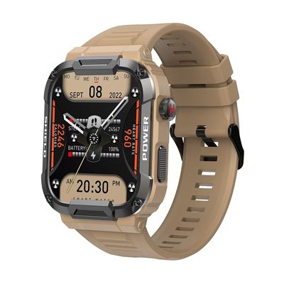 MK66 Männer Smart Watch Outdoor Sport Fitness Tracker mit BT Call 400mAh große Batterie
